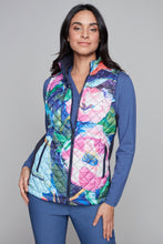 Load image into Gallery viewer, Pink Peonies quilted vest
