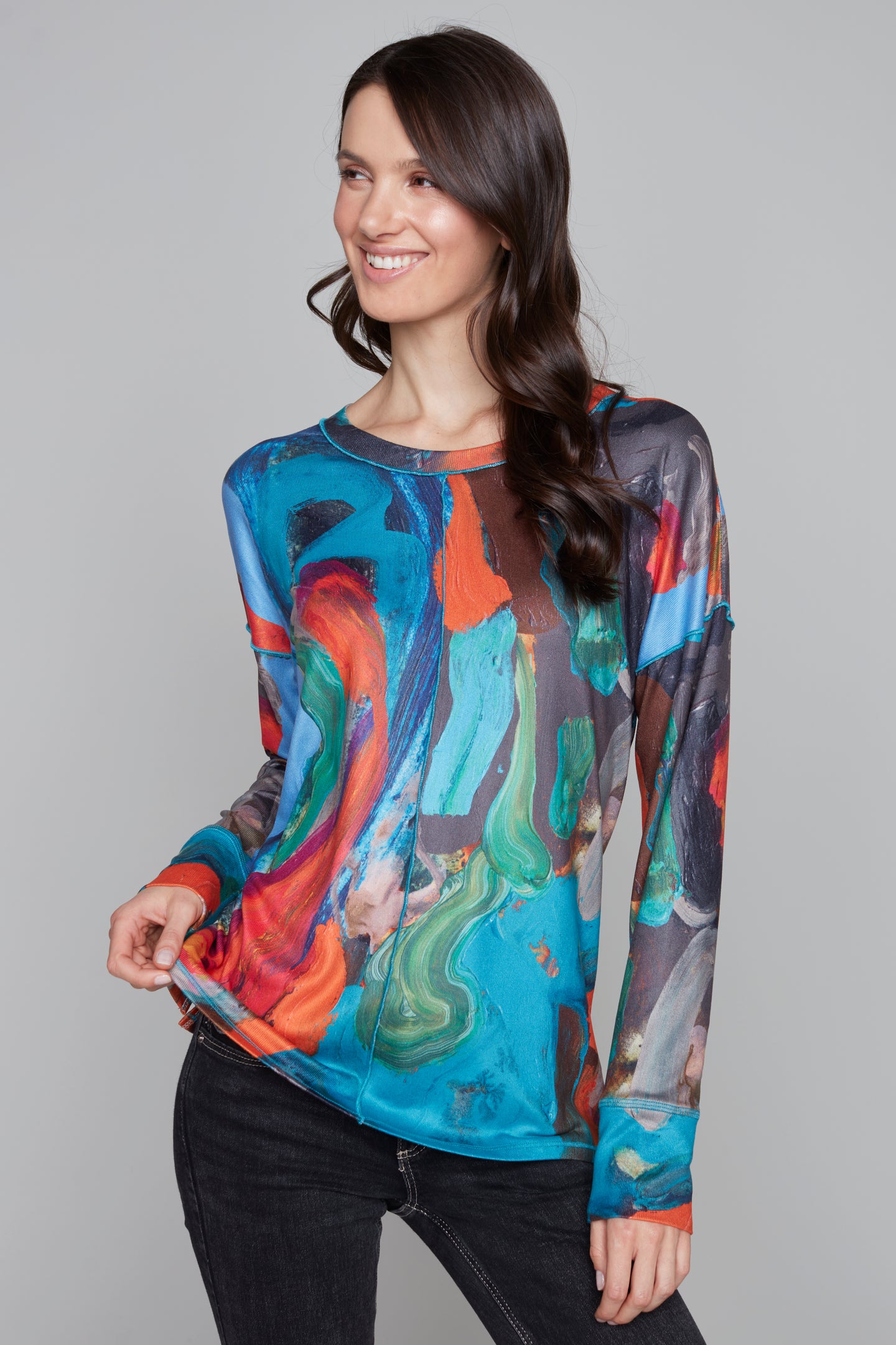 All Warm & Cozy lined long sleeve top