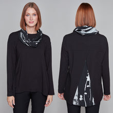 Load image into Gallery viewer, Breezy Black &amp; White two-tone long sleeve
